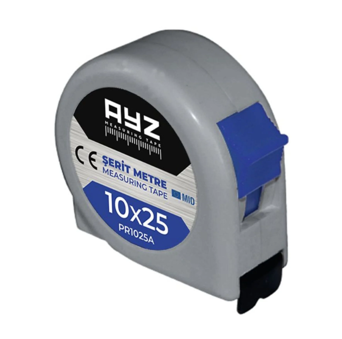 AYZ ŞERİT METRE GRİ 10*25